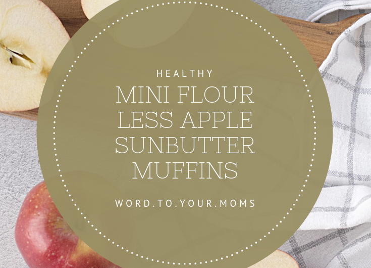 Mini Flourless Apple Sunbutter Muffins