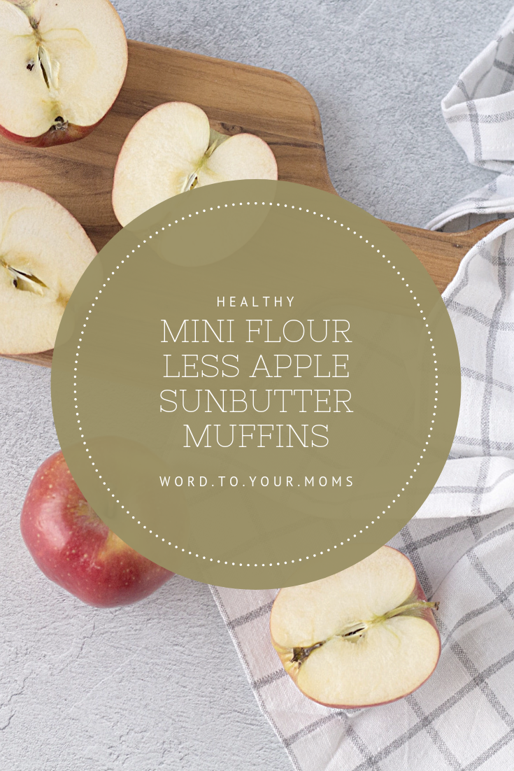 Mini Flourless Apple Sunbutter Muffins